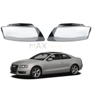 Комплект стъкла / капаци за фарове за Audi B8 A5 (09-11) , ляво и дясно