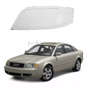 Ляво стъкло за фар Audi A6 C5 (98-02)