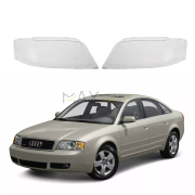 Комплект стъкла за фарове Audi A6 C5 (98-02), ляво и дясно