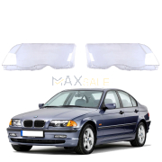 Комплект стъкла за фарове за BMW 3 серия E46 (98-01), ляво и дясно
