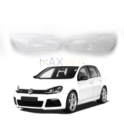 Комплект стъкла / капаци за фарове за VW Golf 6 (09-13), ляво и дясно
