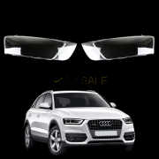 Комплект стъкла / капаци за фарове Audi Q3 (12-15), ляво и дясно