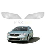 Комплект стъкла / капаци за фарове Skoda Octavia A6 (09-13), ляво и дясно