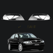 Комплект стъкла / капаци за фарове Skoda Octavia A5 (08-10), ляво и дясно