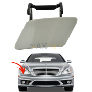 Дясно капаче за пръскалката на предна броня с основа за Mercedes S class W221 (2005-2009)