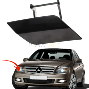 Дясно капаче за пръскалката на предна броня с основа за Mercedes C class W204 (2007-2011)