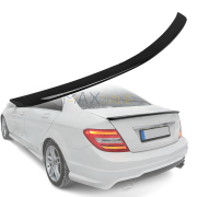 Лип спойлер за багажник на Mercedes C class W204 (2006-2014), черен гланц 