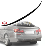 Лип спойлер за багажник M Sport на BMW 5 серия F10 (2010-2017), черен гланц