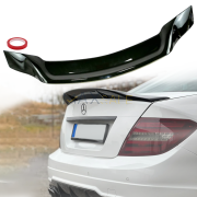 Лип спойлер за багажник R style на Mercedes C class W204 (2006-2014), черен гланц