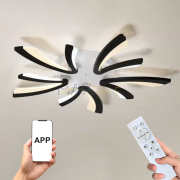 Стилен смарт LED абажур / полилей с управление чрез Телефон или Дистанционно