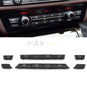 Комплект 11бр черни капачета за климатроник за BMW 5 6 7 серия F01 F02 F10 F11 F12 F13 F06 F07