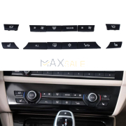 Комплект 12 броя черни бутони за климатик за BMW 5 6 7 серия F01 F02 F10 F11 F12 F13 F06 F07