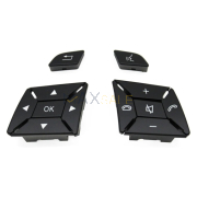 Бутони за волан за Mercedes W204 W212 W207 X204 W246 W218 W176 W172 A/B/C/E/GLK/CLA, черни