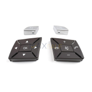 Копчета / бутони за волан за Mercedes-Benz ML GL GLE G W166 W463, Мока с хром