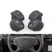 Бутони за волан за Mercedes E CLK CLS W209 W211 W219 W463, Тъмно сиво