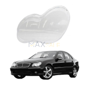 Ляво стъкло за фар на Mercedes-Benz C class W203 (00-07)