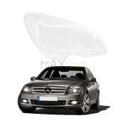 Дясно стъкло за фар на Mercedes-Benz C W204 (09-11)
