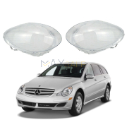 Комплект стъкла за фарове на Mercedes-Benz R class W251 (06-09), ляво и дясно 