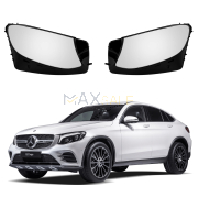 Комплект стъкла за фарове на Mercedes-Benz GLC W253 (16-18), ляво и дясно 