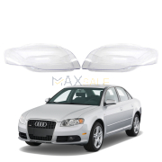 Комплект стъкла за фарове на Audi A4 B7 (04-07), ляво и дясно 