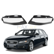 Комплект стъкла за фарове на Audi A4 B8 (08-11), ляво и дясно 