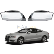 Комплект стъкла за фарове на Audi A5 (09-11), ляво и дясно 