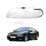 Ляво стъкло за фар за BMW 5 с УПЛЪТНЕНИЯ, 99-03