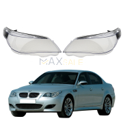 Комплект стъкла за фарове с вежди за BMW 5 E60 E61, 2003-2010 , ляво и дясно