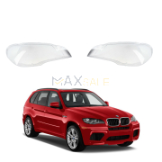 Комплект стъкла / капаци за фарове за BMW X5 E70 (07-14), ляво и дясно 