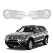 Комплект стъкла / капаци за фарове за BMW X3 X4 F25 F26, (14-18), ляво и дясно 