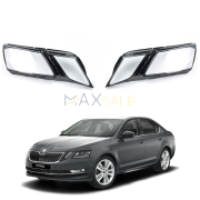 Комплект стъкла / капаци за фарове Skoda Octavia Mk3 (18-20), ляво и дясно 