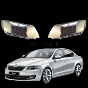 Комплект стъкла / капаци за фарове Skoda Octavia 3 A7 (14-17), ляво и дясно