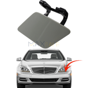 Ляво капаче за пръскалката на предна броня с основа за Mercedes S class W221 facelift (2010-2013)