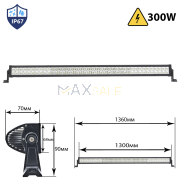 Лед бар с мощност 300W прав 1300мм LED диоден прожектор
