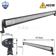 Мощен 7D ЛЕД БАР 405W ПРАВ LED BAR 810мм
