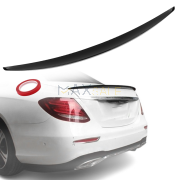 Лип спойлер за багажник AMG style на Mercedes E class W213 (2017-2023), черен гланц