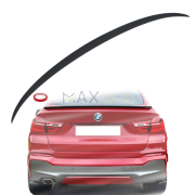 Лип спойлер за багажник M style на BMW X4 F26 (2014-2018), черен гланц