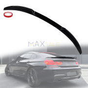 Лип спойлер за багажник M4 style за BMW 6 серия F06 (2012-2017), черен гланц