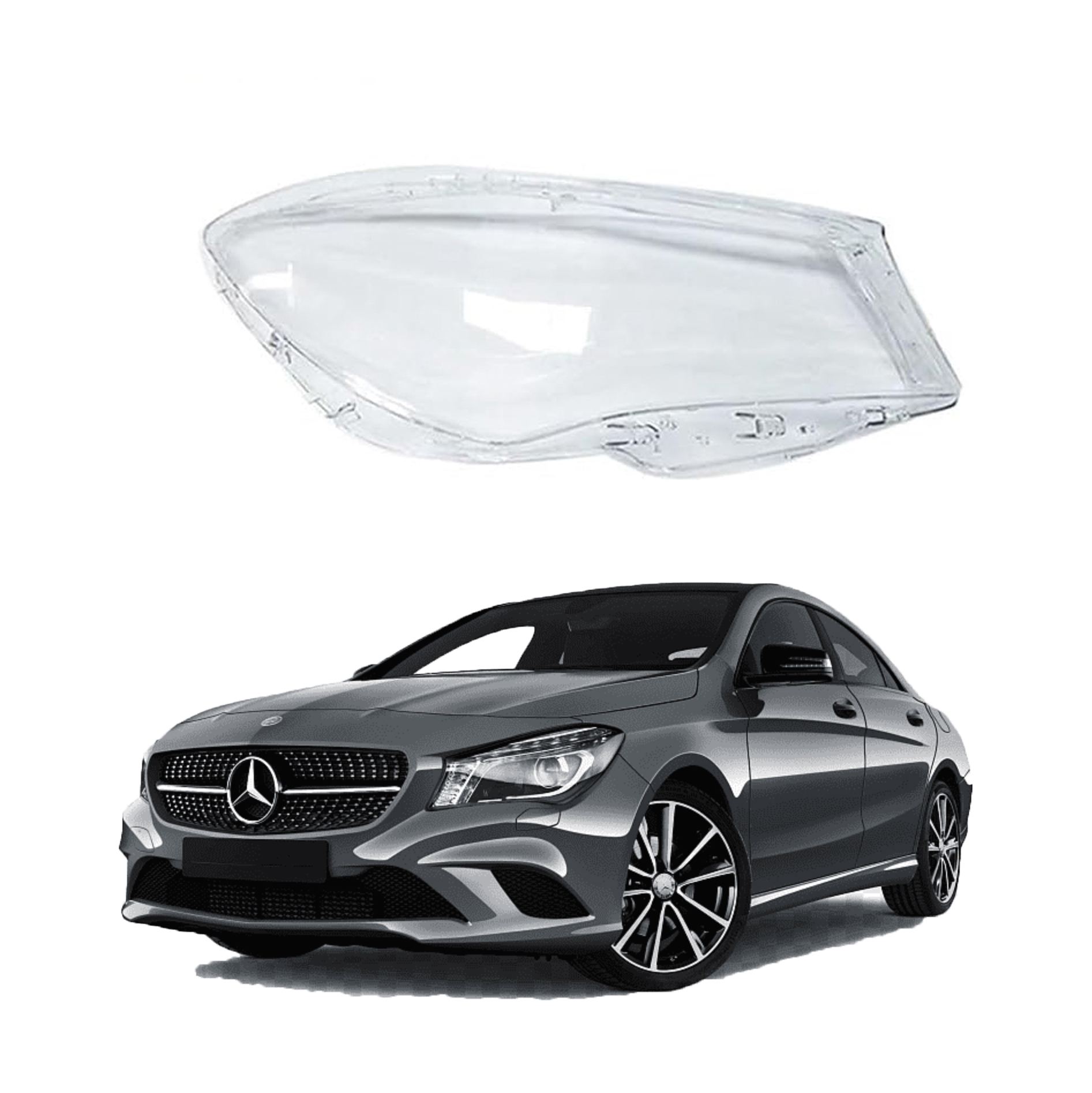 Дясно стъкло за фар на Mercedes-Benz W117 CLA (14-16)