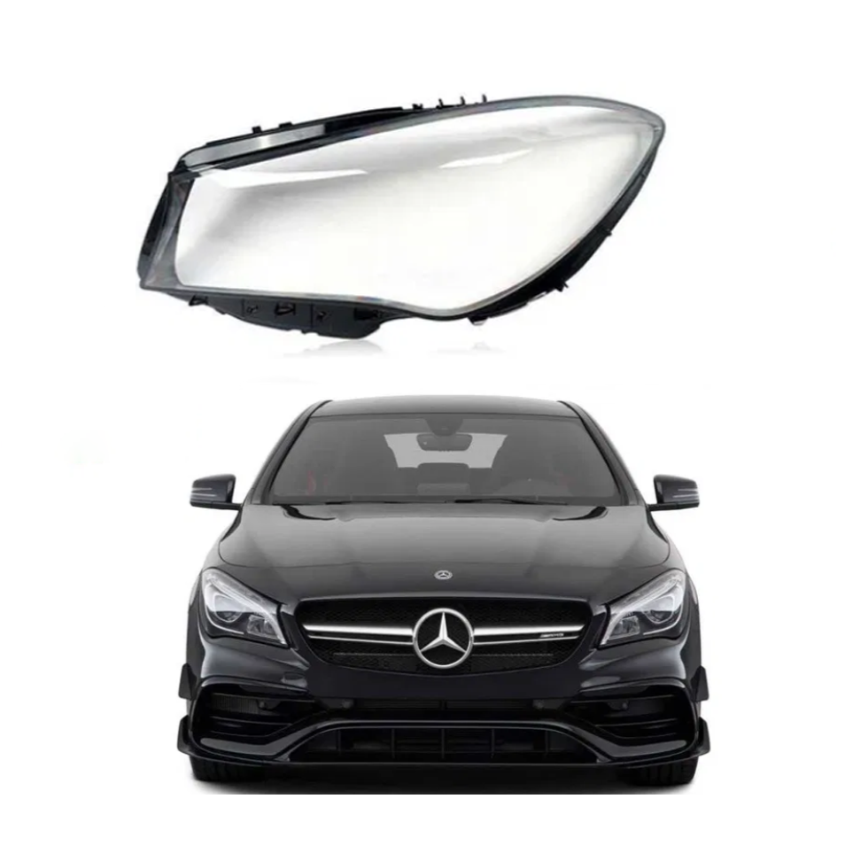 Ляво стъкло за фар на Mercedes-Benz CLA W117 (17-20)