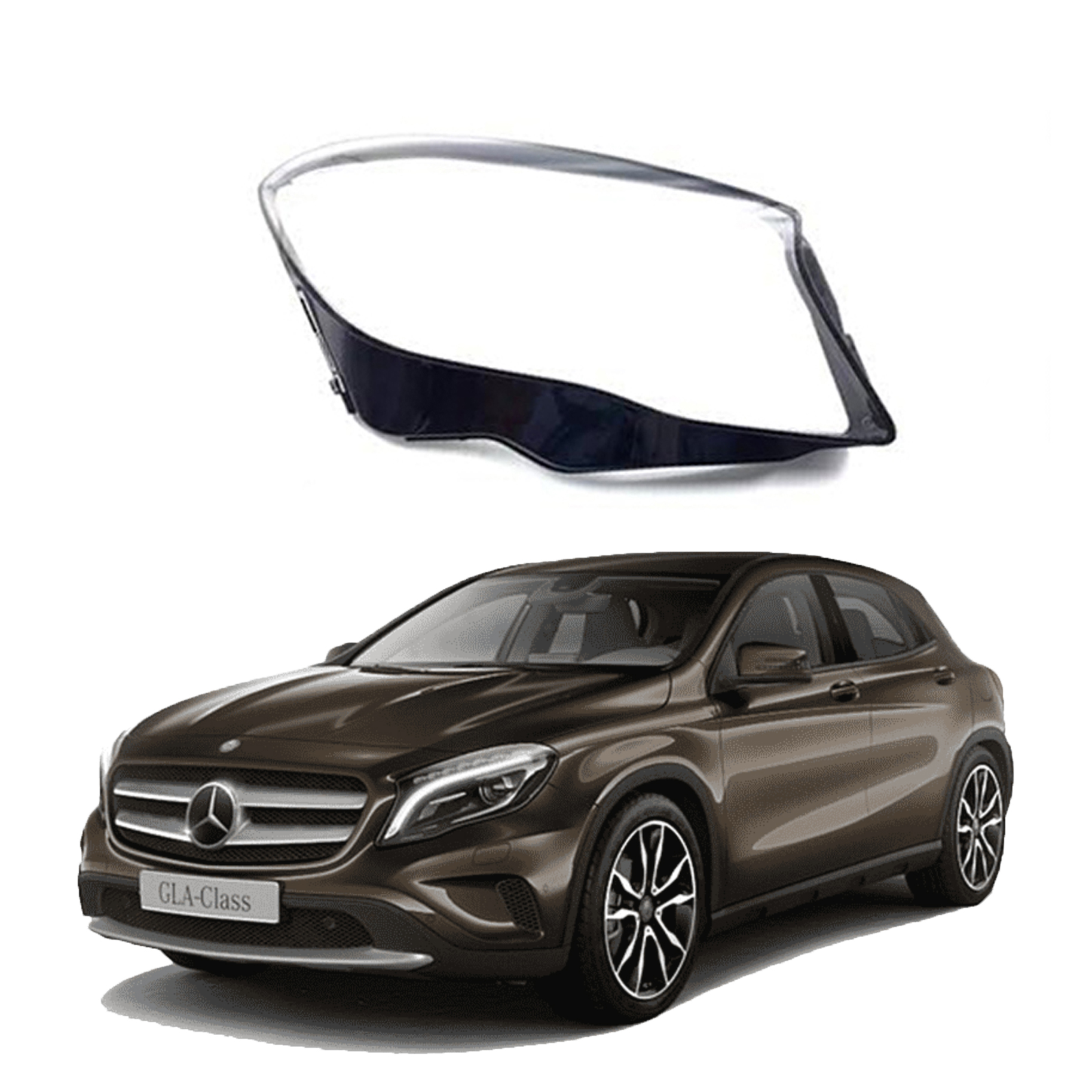 Дясно стъкло за фар на Mercedes-Benz GLA W156 (14-17)