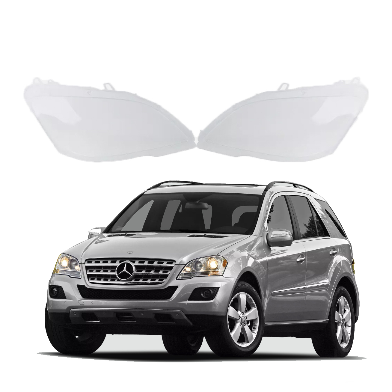 Комплект стъкла за фарове на Mercedes-Benz W164 ML FACELIFT (10-12)