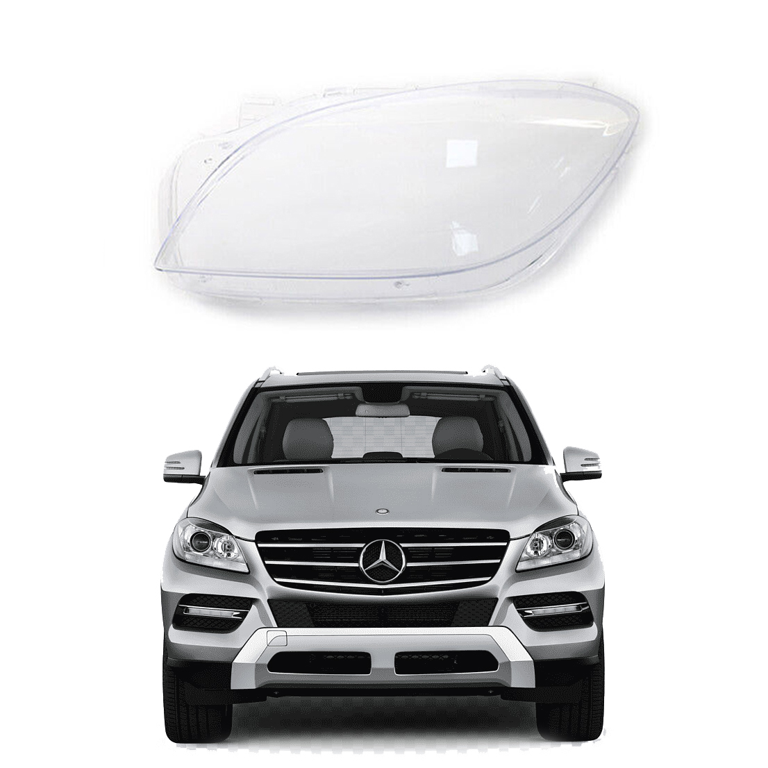 Ляво стъкло за фар на Mercedes-Benz W166 ML (12-15)