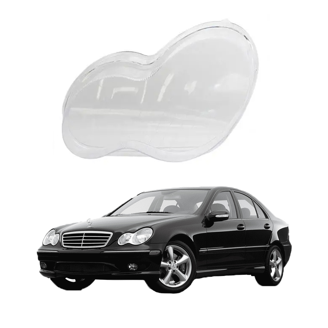 Ляво стъкло за фар на Mercedes-Benz C class W203 (00-07)