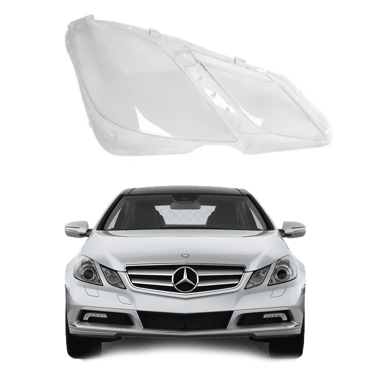 Дясно стъкло за фар Mercedes-Benz E-Class Coupe W207 (09-13)