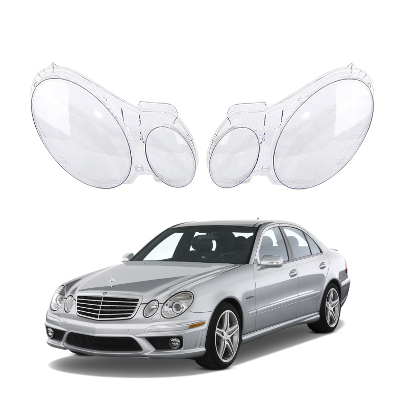 Комплект стъкла за фарове на Mercedes-Benz E class W211 (07-08)