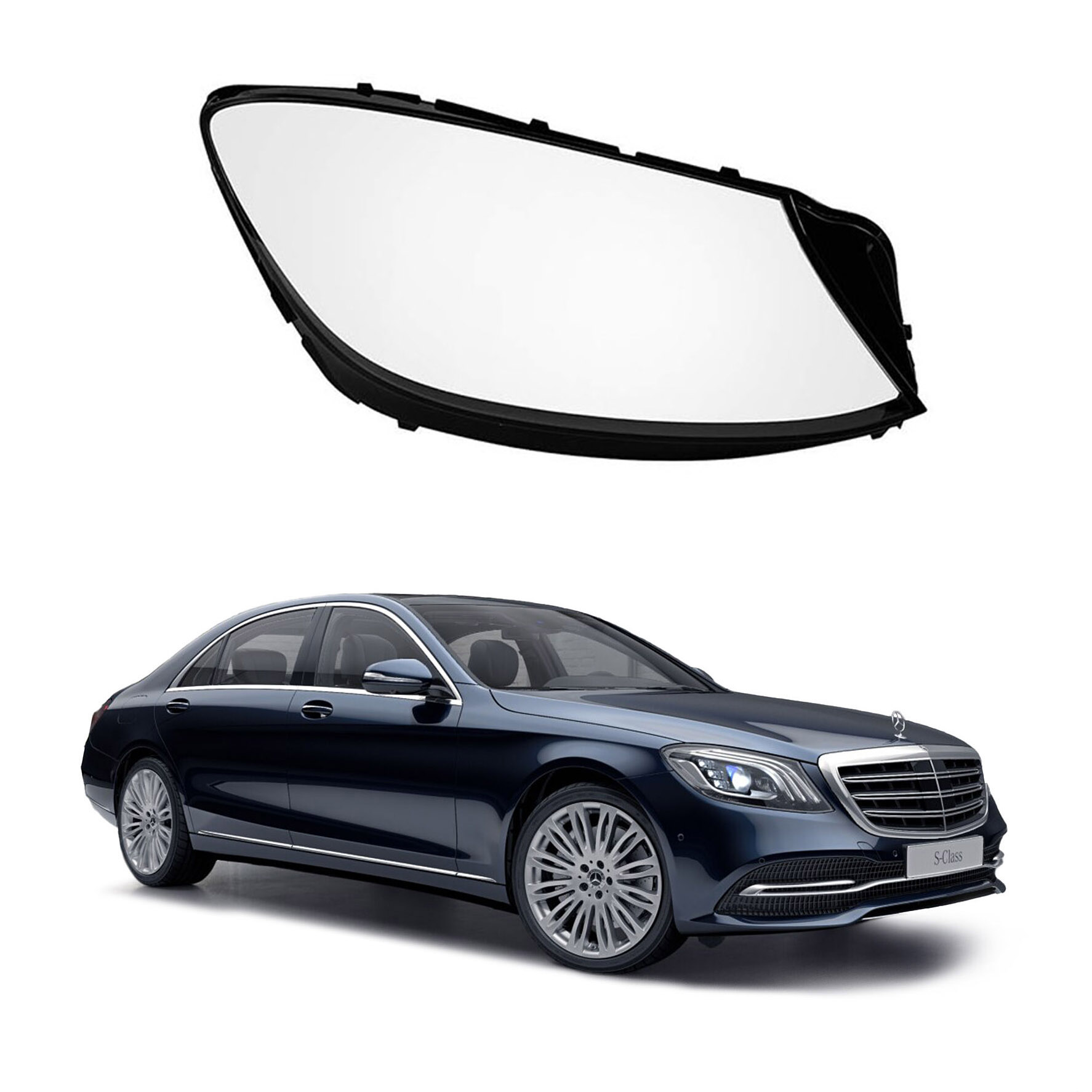 Дясно стъкло за фар Mercedes-Benz S-Class W222 Facelift (2018-2020)