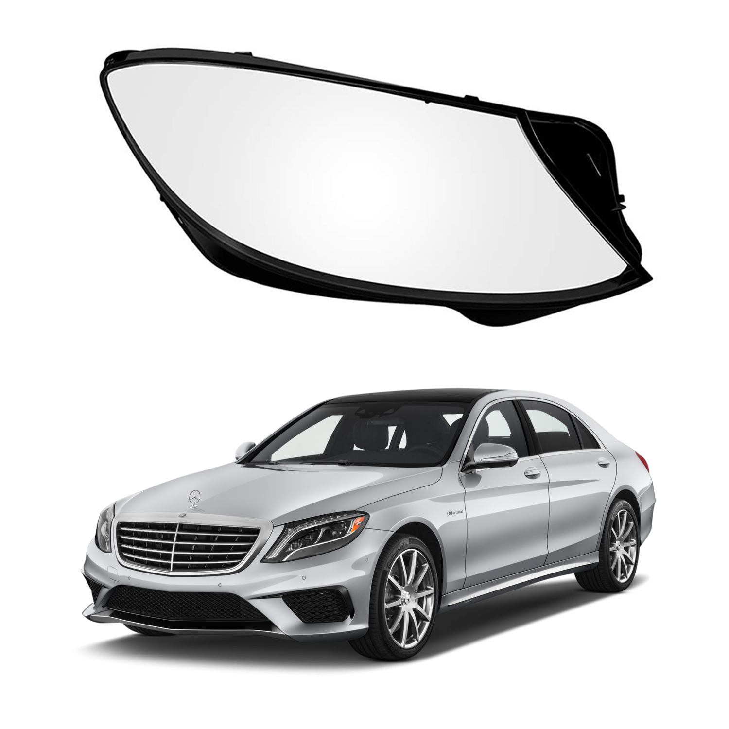 Дясно стъкло за фар на Mercedes-Benz S class W222 (14-17)