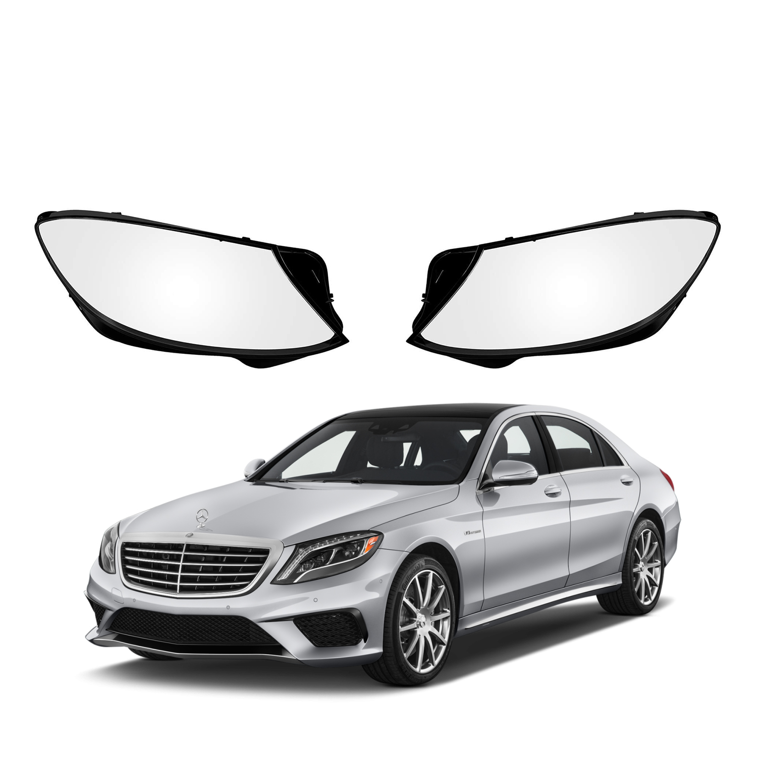 Комплект стъкла за фарове на Mercedes-Benz S class W222 (14-17)
