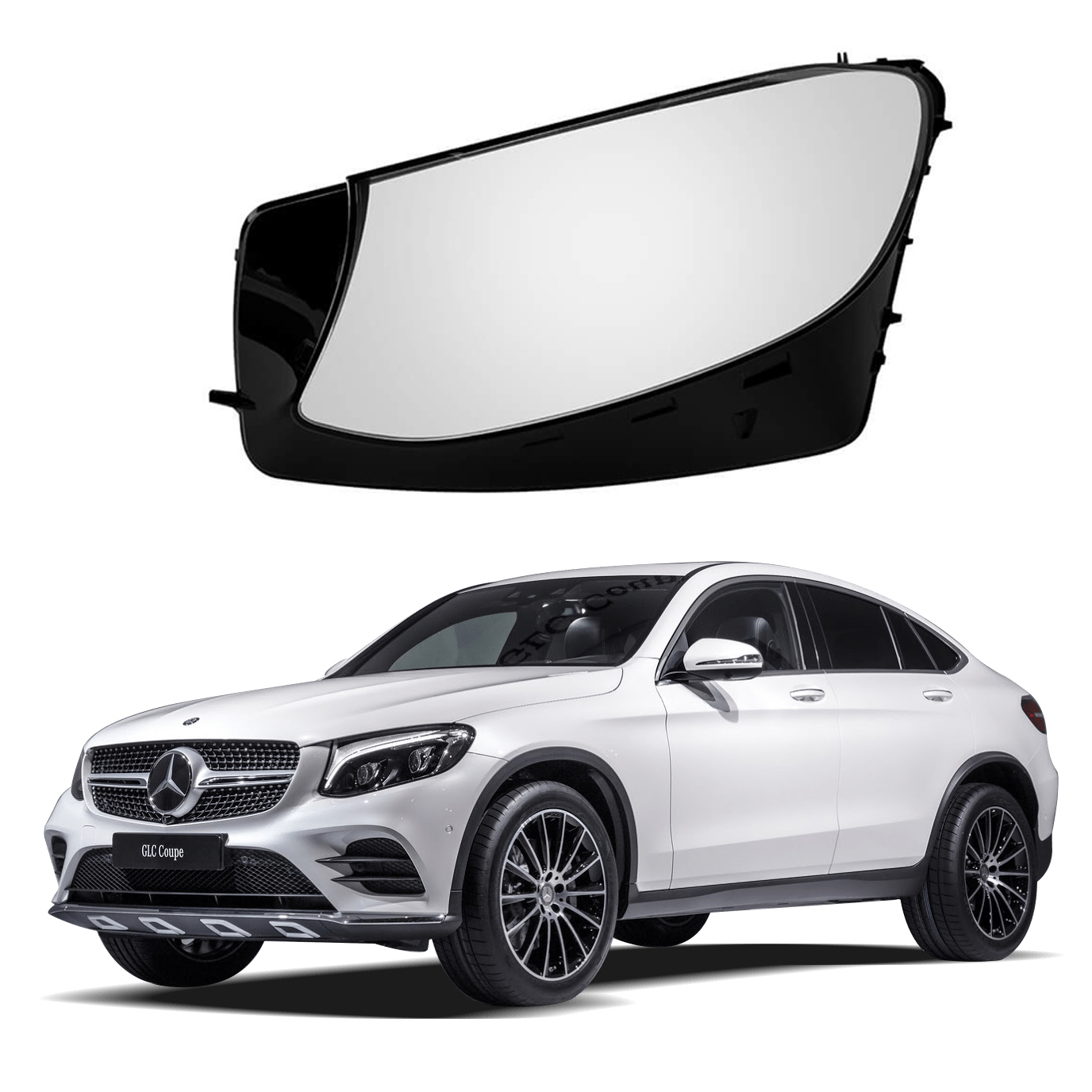 Ляво стъкло за фар на Mercedes-Benz GLC W253 (16-18)